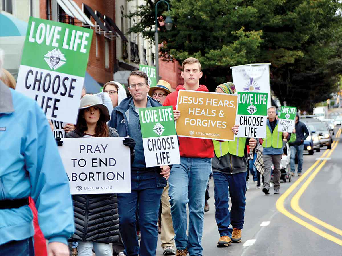 More than 100 people took to the streets of Waynesville on Saturday, Oct. 1. Cory Vaillancourt photo