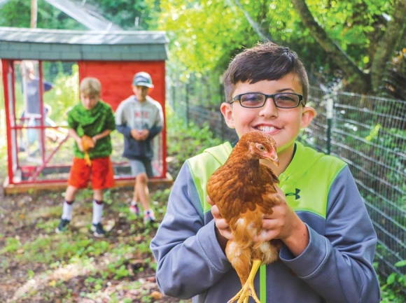 Campers at YMCA’s Camp Watia outside of Bryson City have the opportunity to explore nature. Donated photo