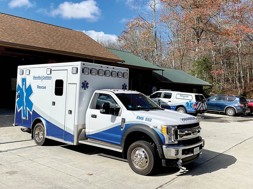 The Glenville-Cashiers Rescue Squad is a nonprofit organization that provides emergency services to southern Jackson County. Nat Turner photo