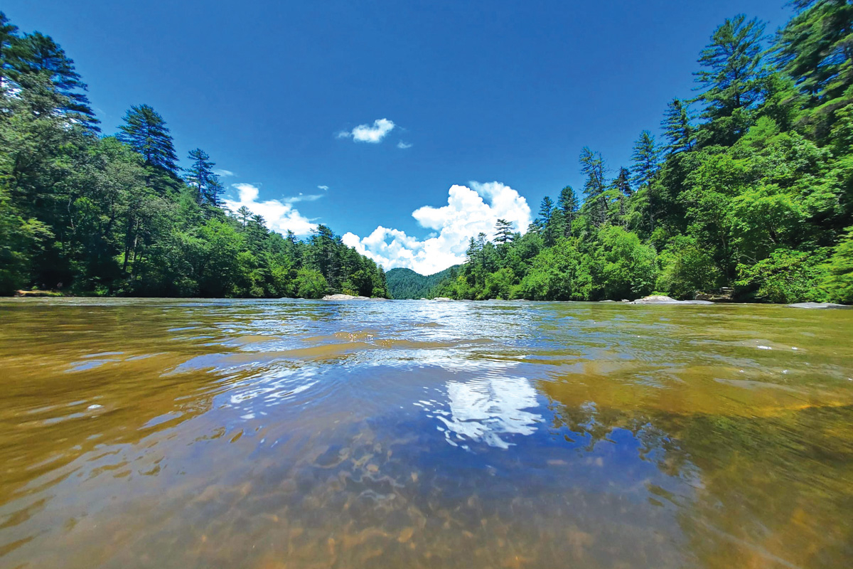 The Little Tennessee River in Macon County has flooded before, and officials fear it will again. Braulio Fonseca photo