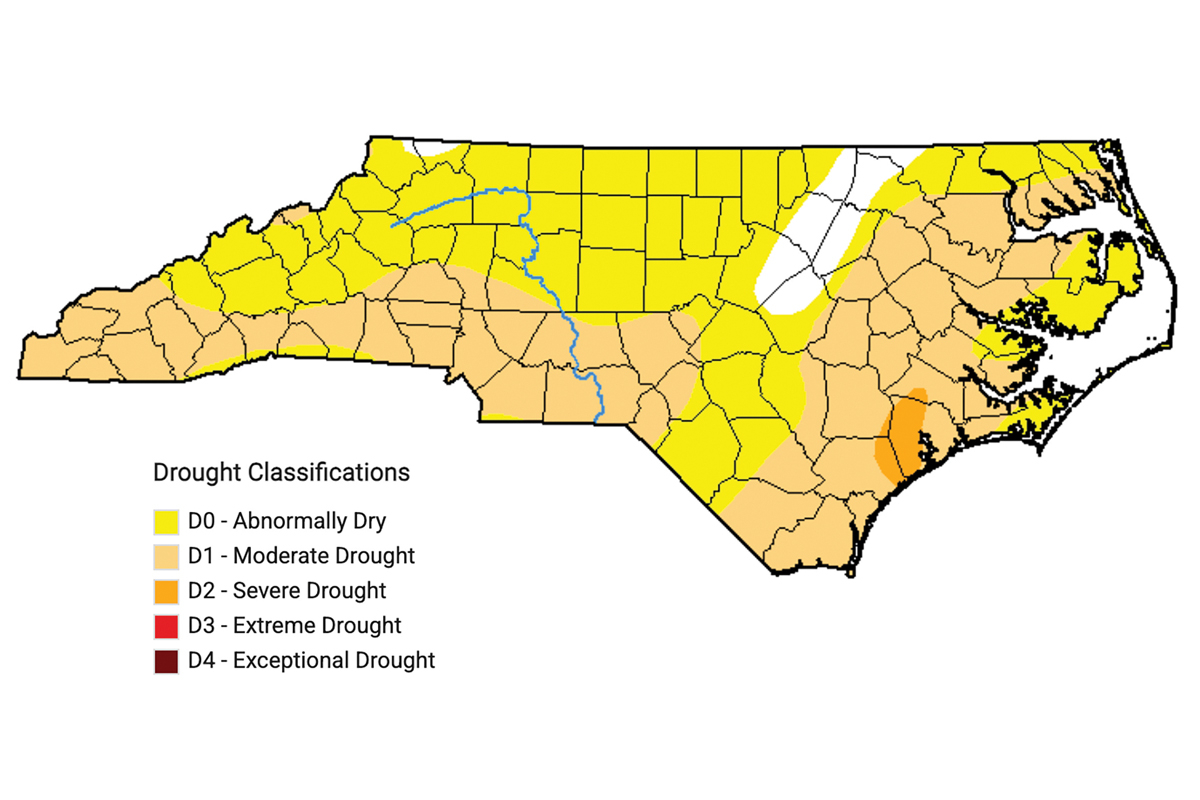 North Carolina sees drought, widespread abnormally dry conditions 
