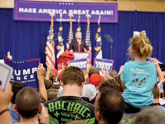 Local politicians speak at Trump rally