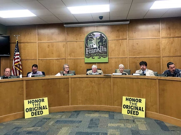 Franklin Town Council approved transferring ownership of Nikwasi Mound to nonprofit Nikwasi Initiative after months of debating the controversial decision. Jessi Stone photo 