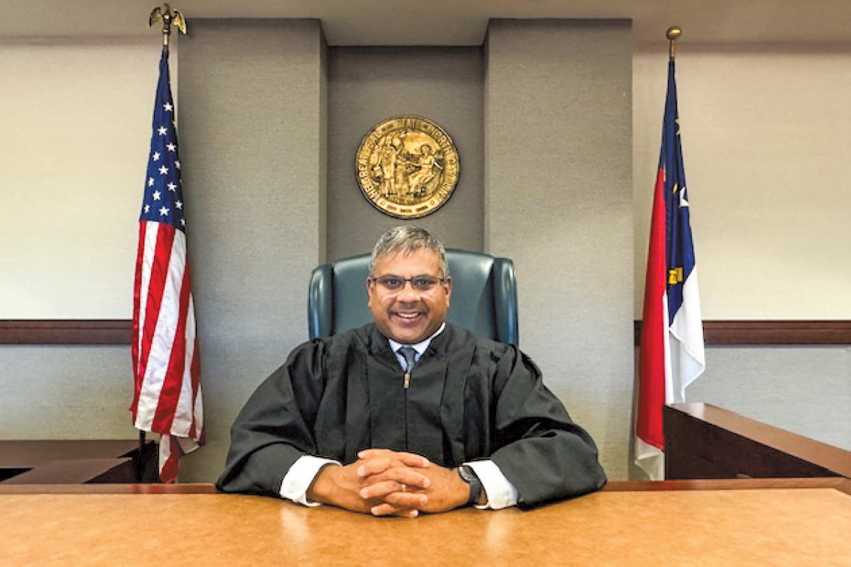 Roy Wijewickrama will be the new senior resident superior court judge over Haywood and Jackson counties. Donated photo