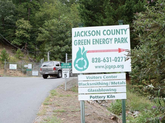 The recycling center in Dillsboro draws steady use.