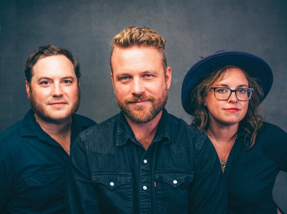 The Jon Stickley Trio. Hunter Deacon, (from left) Jon Stickley and Lyndsay Pruett. (Photo: Sandlin Gaither.)