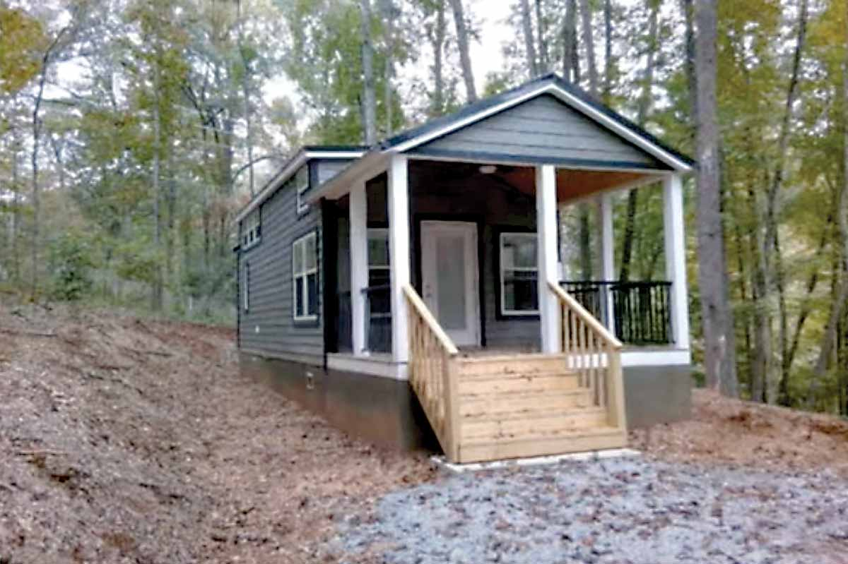 This tiny home, located in Franklin, sold for $182,500 in 2021 increasing the property value by 73%. Donated photo