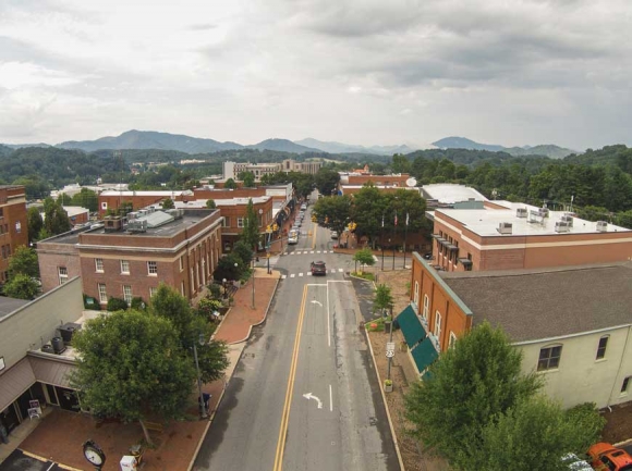 Downtown Waynesville.