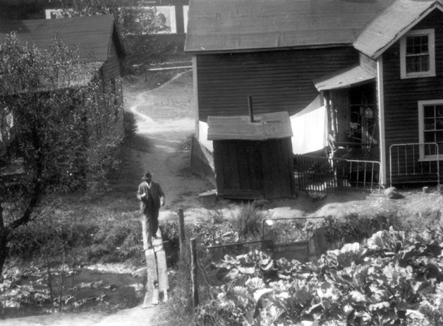 &quot;Buncombe County Special Collections, Pack Memorial Library, Asheville, NC.” The photo is &quot;Valley Street, Asheville, ca. 1949.” 