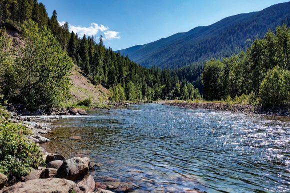 The Middle Fork Flathead River in Nimrod, Montana. Garret K. Woodward photo