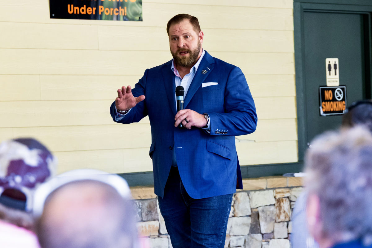Republican Adam Smith announced his candidacy in North Carolina’s 11th Congressional District at an event in Swannanoa on Sept. 20. 