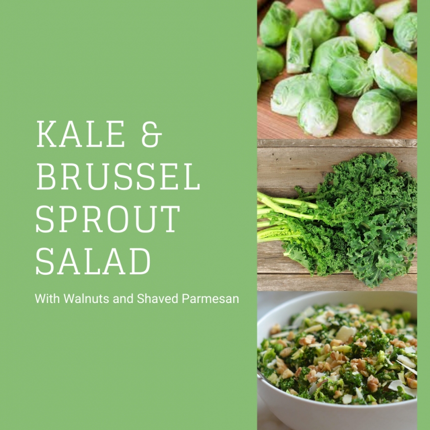 Kale &amp; Brussel Sprout Salad